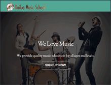 Tablet Screenshot of kailuamusicschool.com